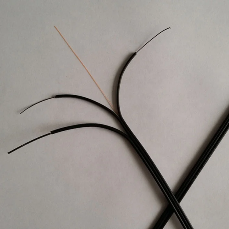 Factory FTTH drop wire flat drop ftth optical fiber cable sx 4 cores single mode fibra gjyxfch G657A fiber optic cable