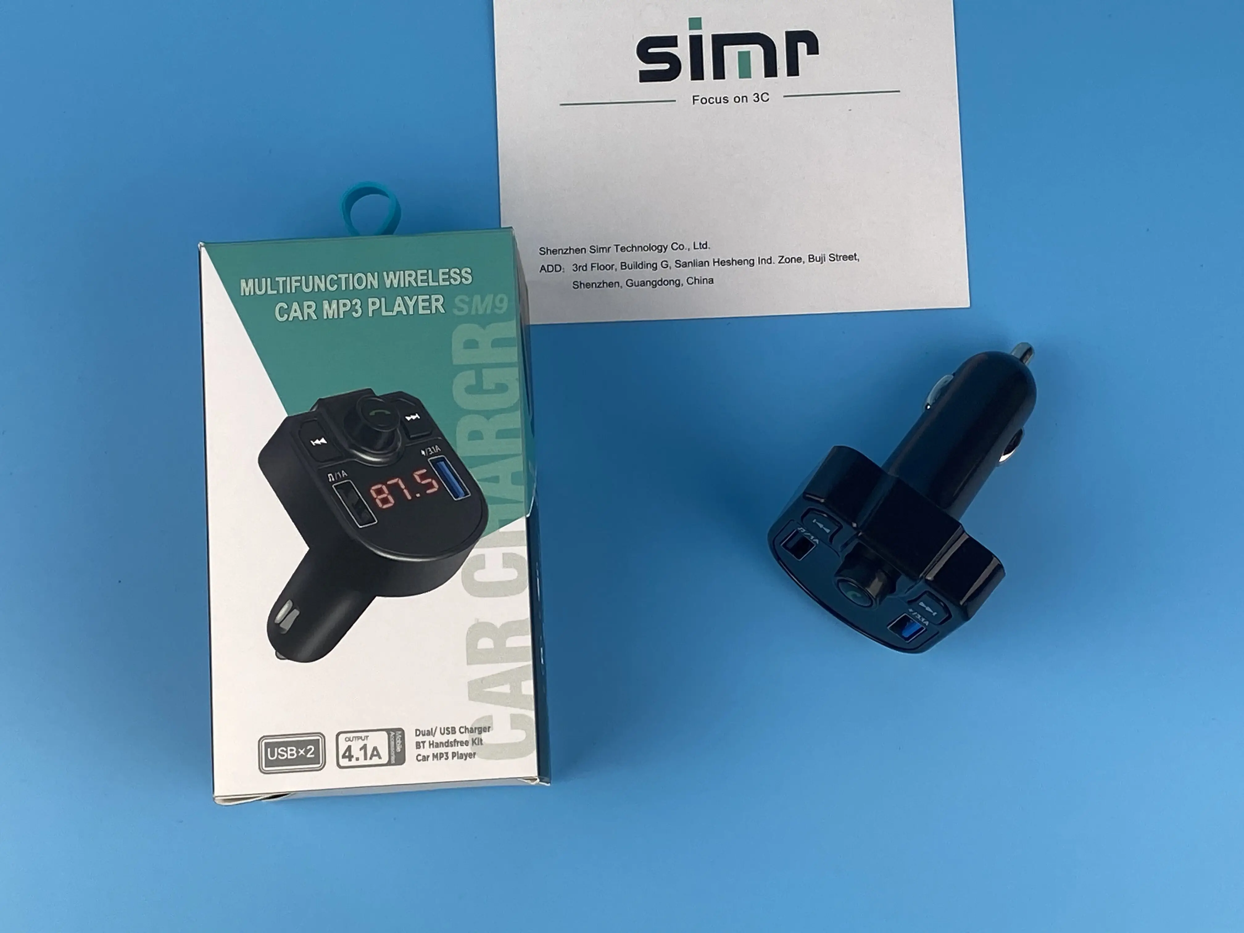  Simr LED 4.1A BT автомобиля MP3 комплект беспроводной радиоприемник с двойным USB Автомобильное зарядное устройство 2 портами музыкальный плеер FM передатчик Автомобильный