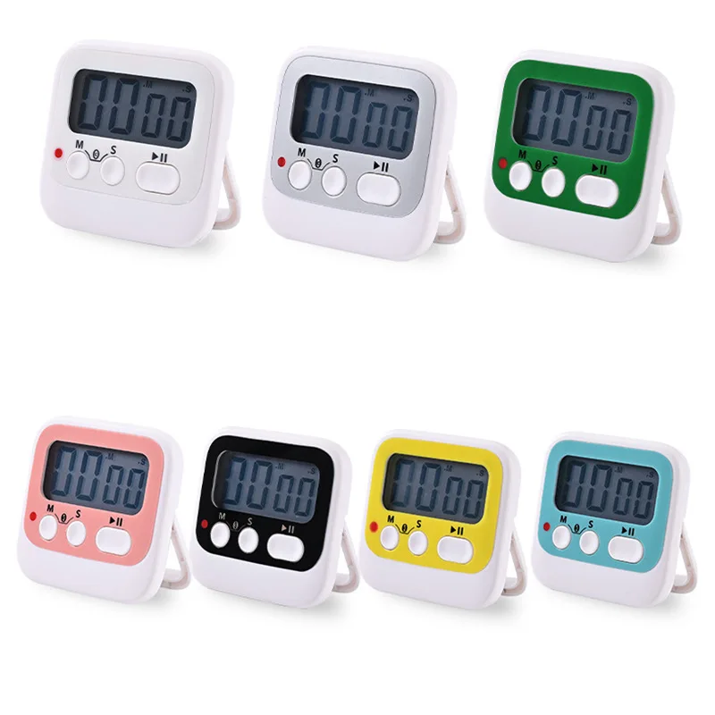 Mini magnetic digital kitchen timer pocket digital kitchen timer plastic countdown refrigerator magnet timer