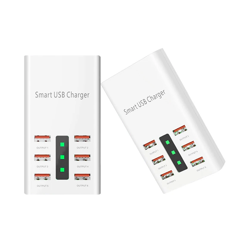 Office reception room multi-function 6 port 30W desktop multi-port Usb phone tablet computer charger For iphone