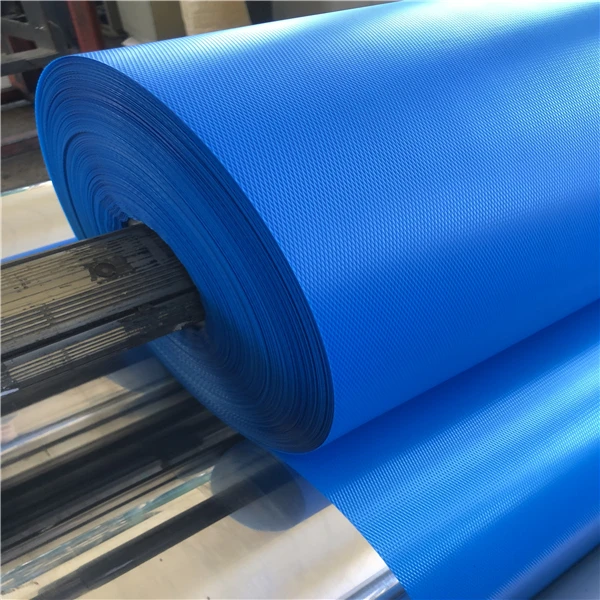 Plastic embossed polyethylene film for rubber release film in tire industry