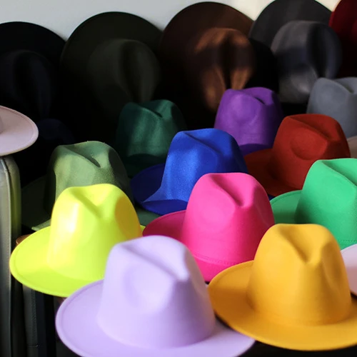 HT-652 шляпа для женщин аксессуары bandswool 100% Fedora шляпы для женщин оптовая продажа 2021 Шляпа С Широкими Полями Фетровая шляпка шерстяная головные уборы