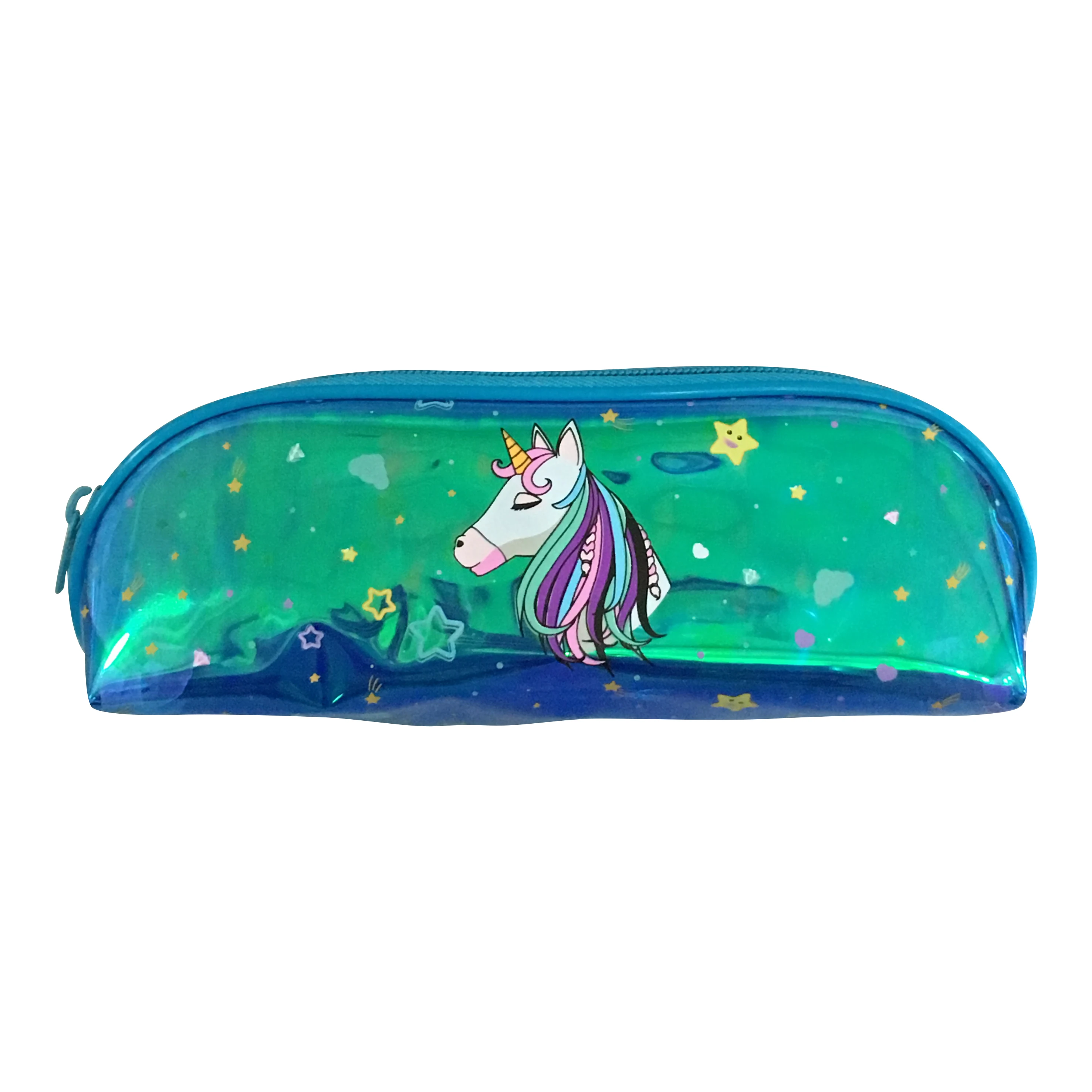 Cute Kids School Holographic unicorn Pencil case Bag