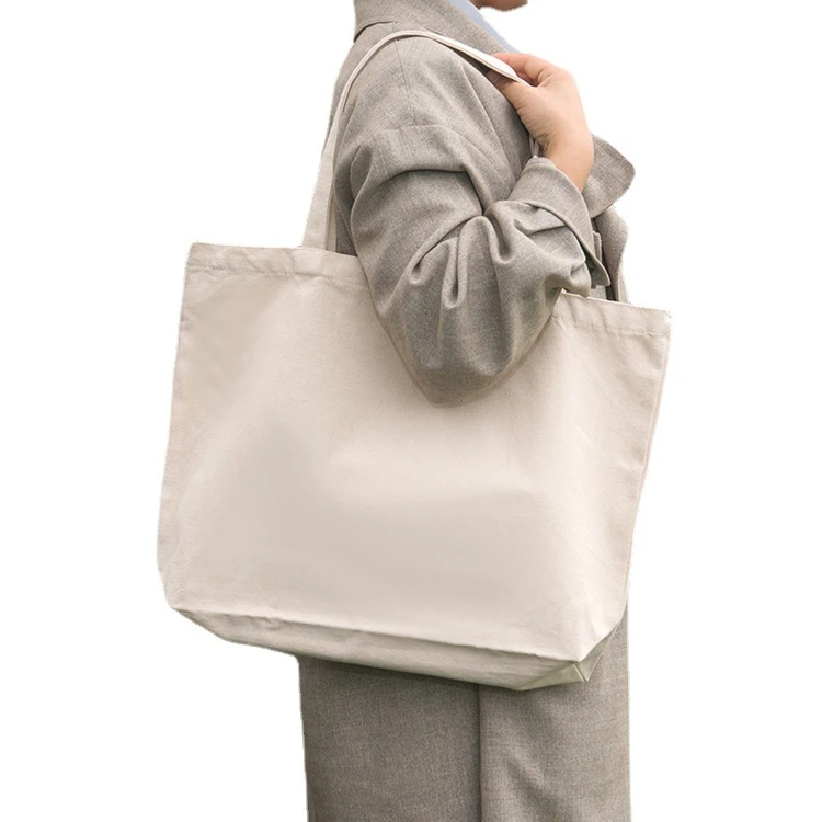Wholesale Custom Printed Eco Friendly Recycle Plain Organic Tote Shopping Reusable Women Canvas Cotton Bag