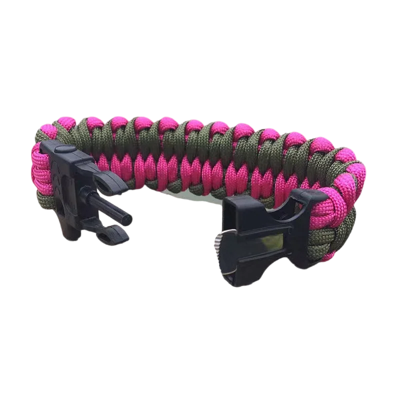 XIWANG 550 sports survival paracord bracelet with whistle buckle paracord bracelet