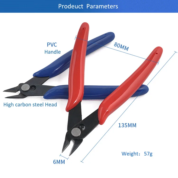 170 Wire Cutters, Precision Electronic Flush Cutter,Diagonal Pliers Side Cutting Nippers