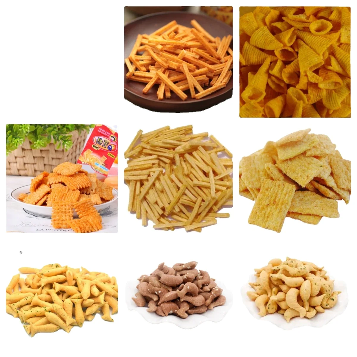 Corn tortilla chips making machine