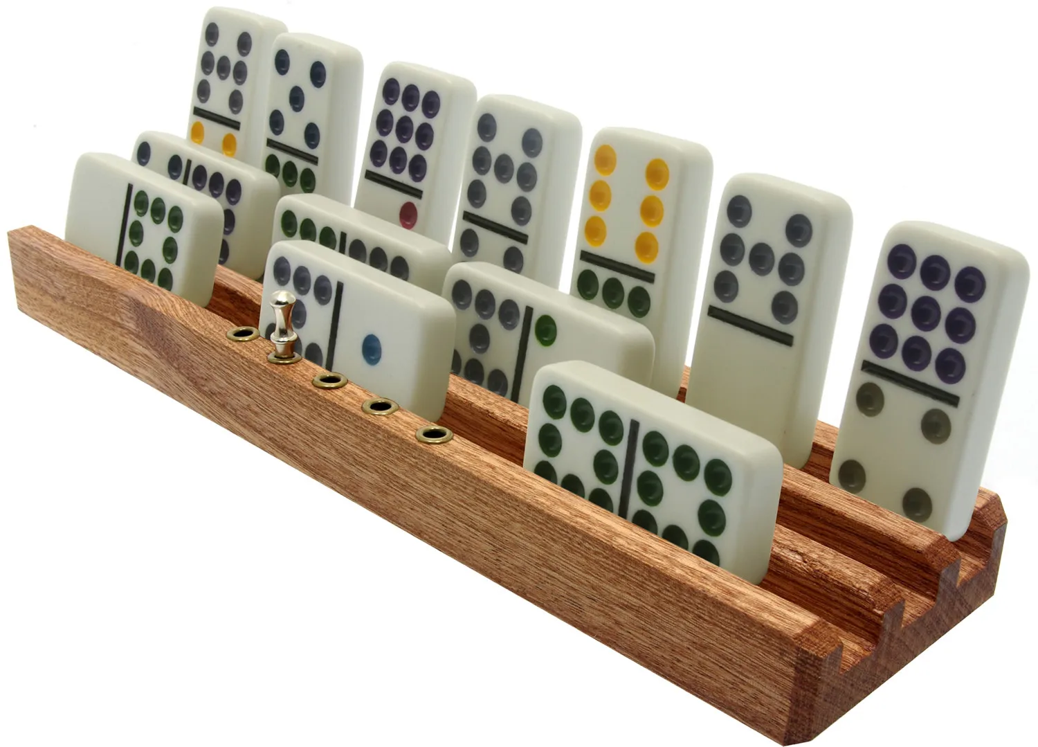 Wholesale Custom Color Double Six Domino Set Bulk Acrylic Plastic Craft Adult Entertainment Toys Featuring Convenient Box