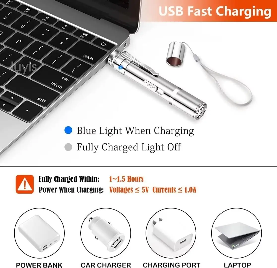 Rechargeable Cat Laser Pointer Toy 3 In 1 Red Laser Pointer Interactive Light Training Tool With USB Charging For Cat Dog