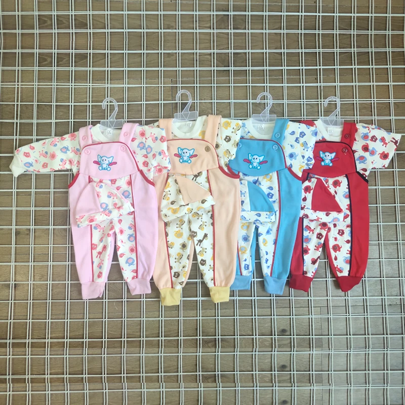 
Wholesale Cute 3 Pcs Sets Newborn Baby Clothes Sets Baby Rompers Girls Baby Boutique Clothes 