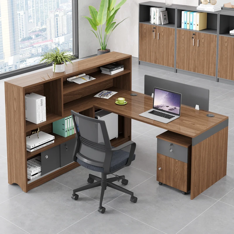 BGZ-11 Escritorio Mesa De Trabajo Modern Office Desk Furniture Staff l Shaped Table Work