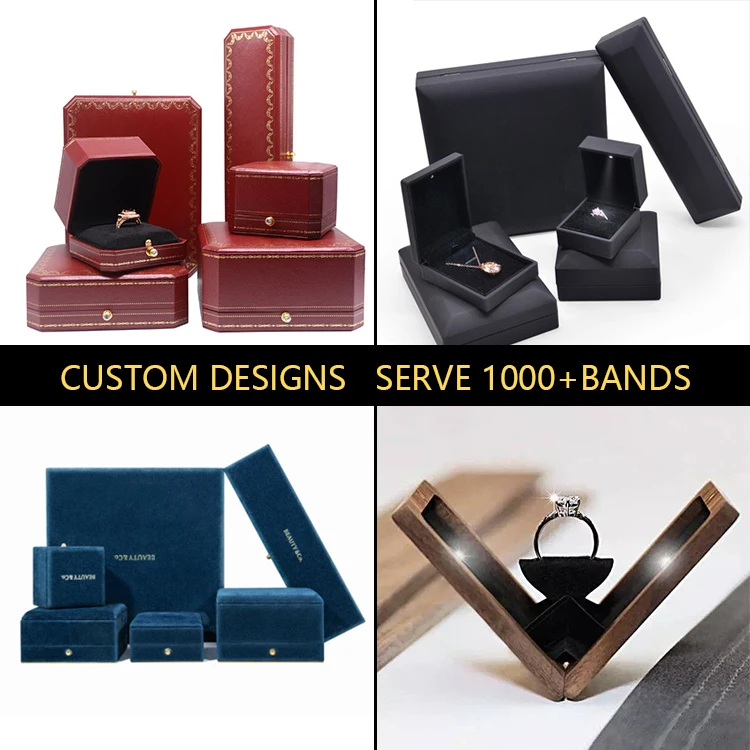 Wholesale Custom Small Travel Navy Blue Velvet Zipper Necklace Jewellery Ring Packaging Storage Gift Jewelry Box Organizer Case