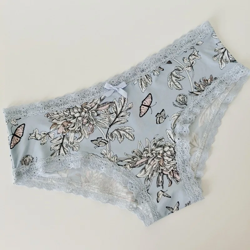 Sexy Lace Ladies Panties High-Cut Full Coverage Stretch Cool Underwear for Women