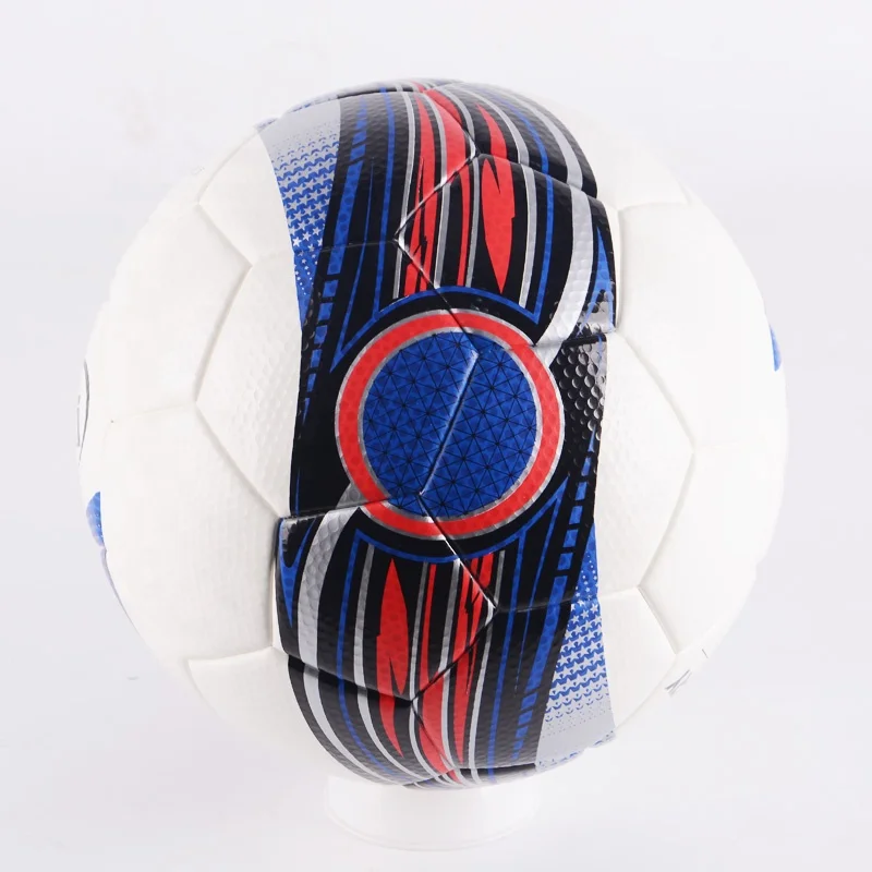 Lenwave official size 4/5 pvc soccer ball training/game oem thermal bonded pu foot ball with rubber bladder