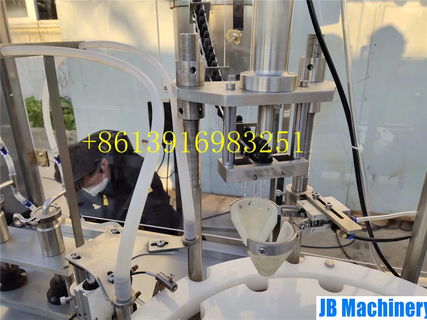  JB-YX2 e liquid filling machine ejuice line for electronic cigarettes 30ml tincture dropper