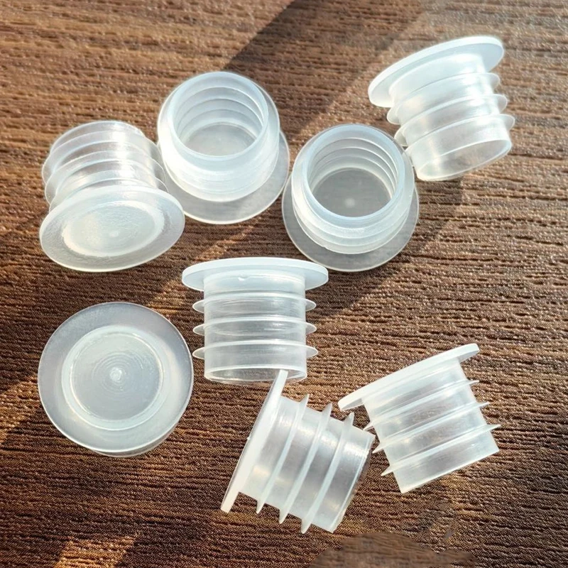 OEM 18mm 20mm 24mm 28mm liner seal transparent plastic inner plug for wine glass bottles cosmetics bottleneck