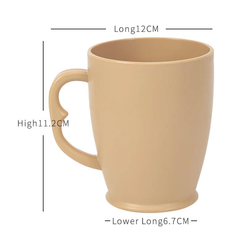 high quality biodegradable plastic milk glass mugs coffee mugs kids drink water juice tea rinse mug toothbrush cup