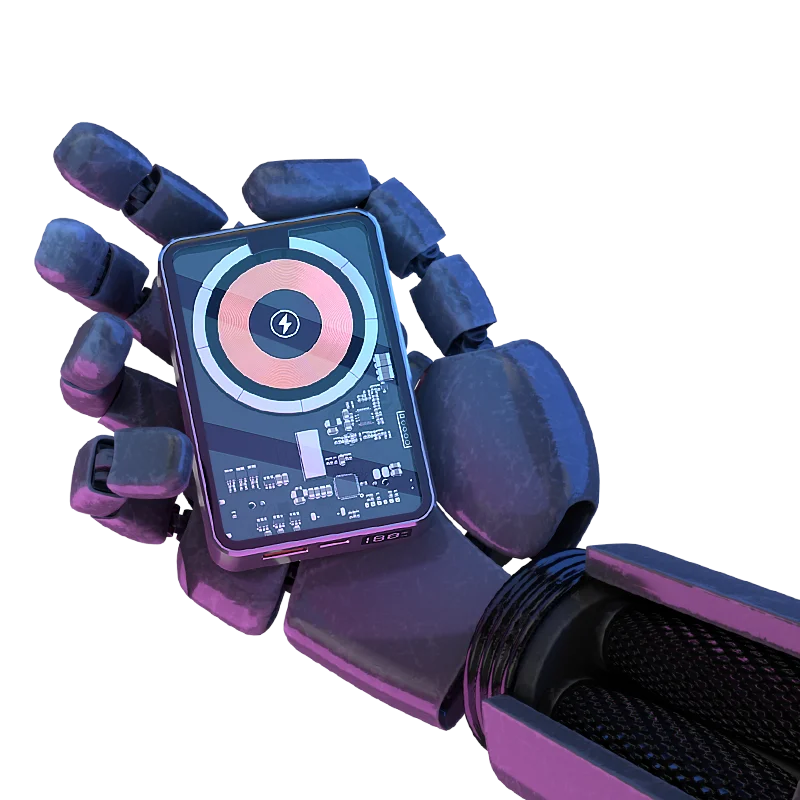 New Arrivals Magnet Wireless Charging Mobile Phone Charger 10000 mAh Mini Transparent Magnetic Power Bank 5000mAh