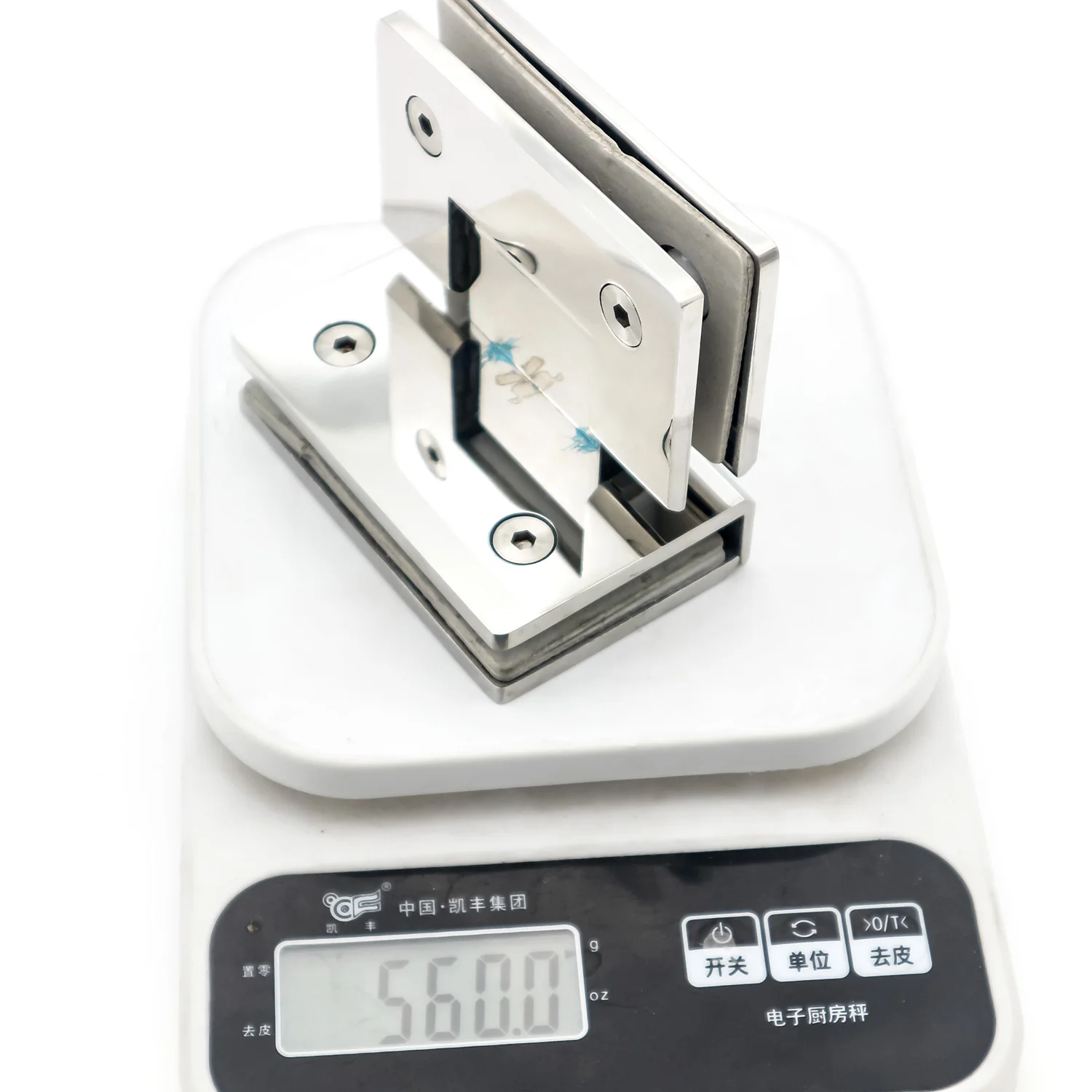 Hydraulic chrome 90 degree brass shower bathroom glass door hinges