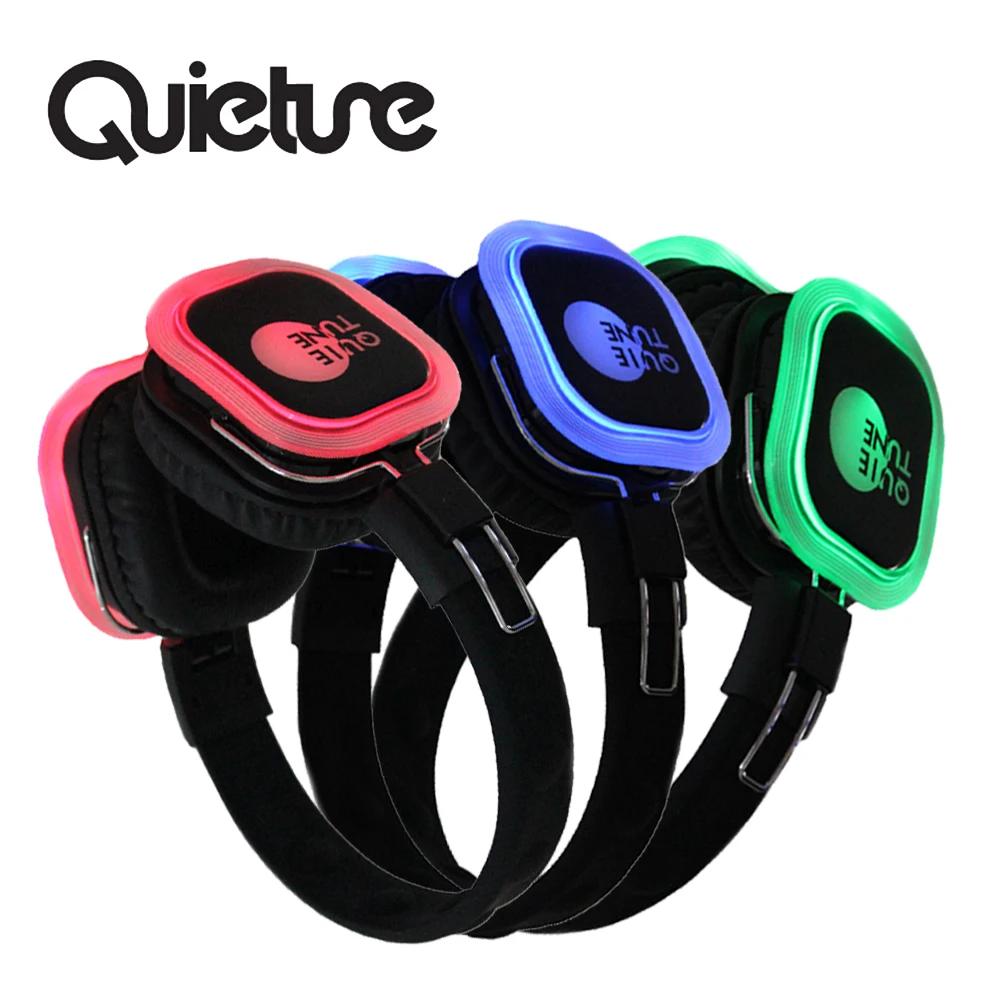 Top Selling F39 Silent Disco Headphones with LED Lights and more Channels as Your Need in 500m Control Range