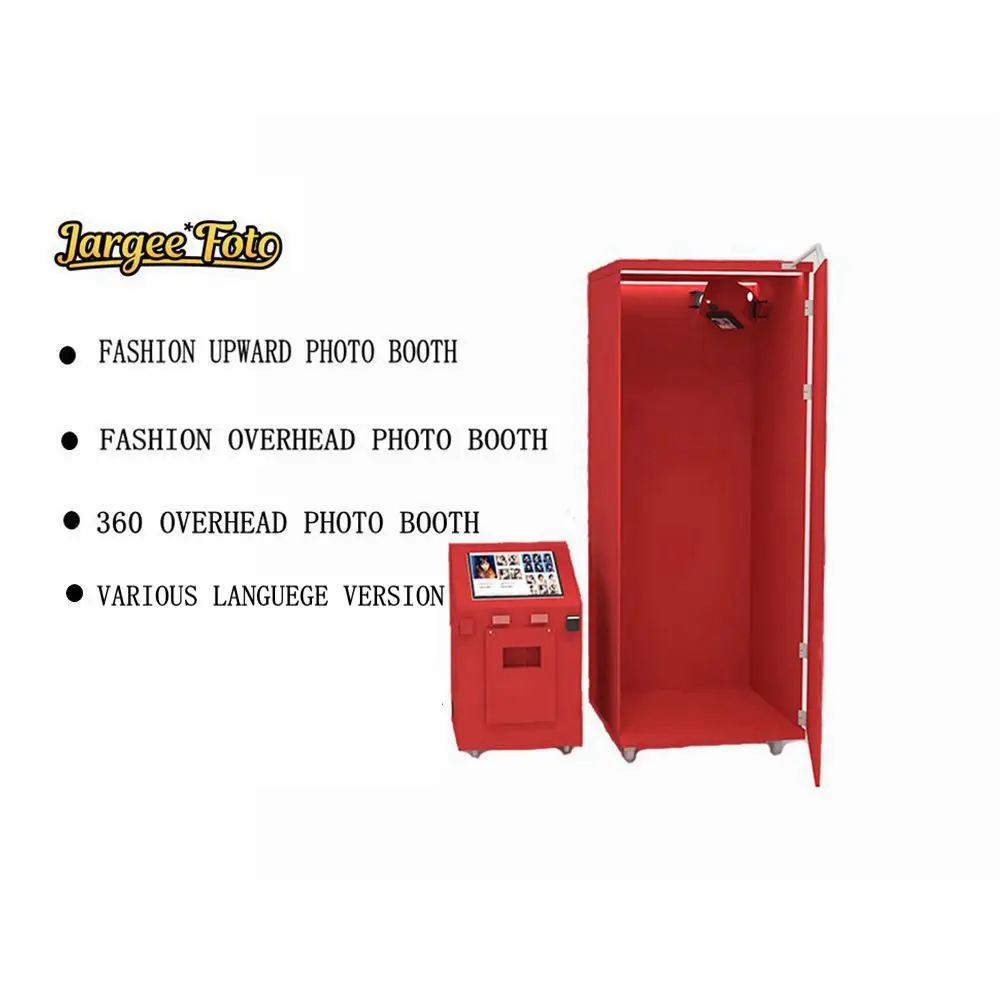 LED Light IPad Photo Booth Shell Stand Portable Photo Booth Kiosk Selfie Photo Booth 360 Degree Photobooth