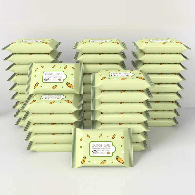 OEM/ODM Non-woven Fabric Disposable Moist Baby Skin Cleaning Water Wet Wipes With Aloe Vera Vitamin E