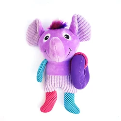 Pet Fruit Animals Cartoon Toys Stuffed Squeaking Cute Plush Puzzle  for Dogs Cat Chew Squeaker Squeaky Toy