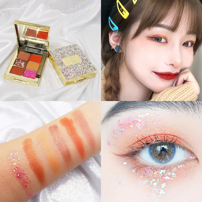 
OEM Hot Sale Cosmetics Wholesale Shimmer and Shine Makeup High Pigment Eyeshadow Palette Private Label Eye Shadow 