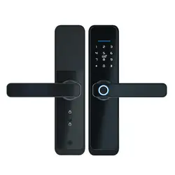 Smart Door Lock with Tuya TTLock App Security WiFi Fingerprint Digital Handle Door Keyless Biometric Entry Door Lock