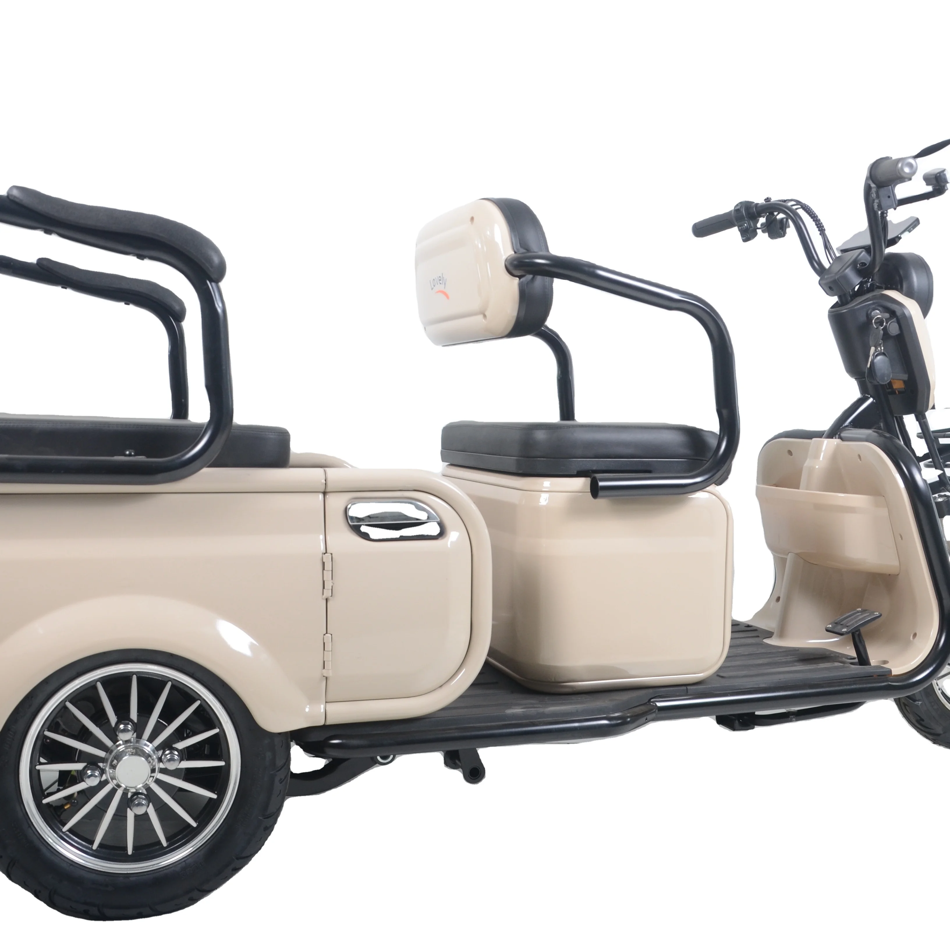 Hot sale 500W lead-acid battery folding loading manned electric tricycle