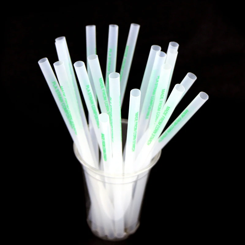 Plant Based PLA 100% Biodegradable Straws Compostable Eco Friendly Straws