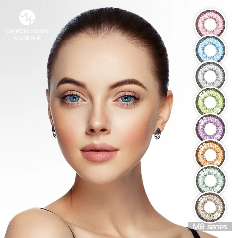 Hot Eyes Lens Eye Contacts Lentes  Contacto Len Yearly Diamond Colored Contact Lenses