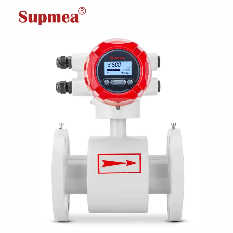 
dn200 magnetic flow meter effluent flow meter flow water magnetic sensor 