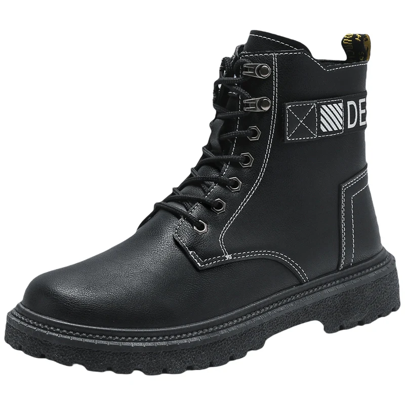 new style office boots men handmade crocodile genuine Men Leather Boots high quality men leather dress boots
