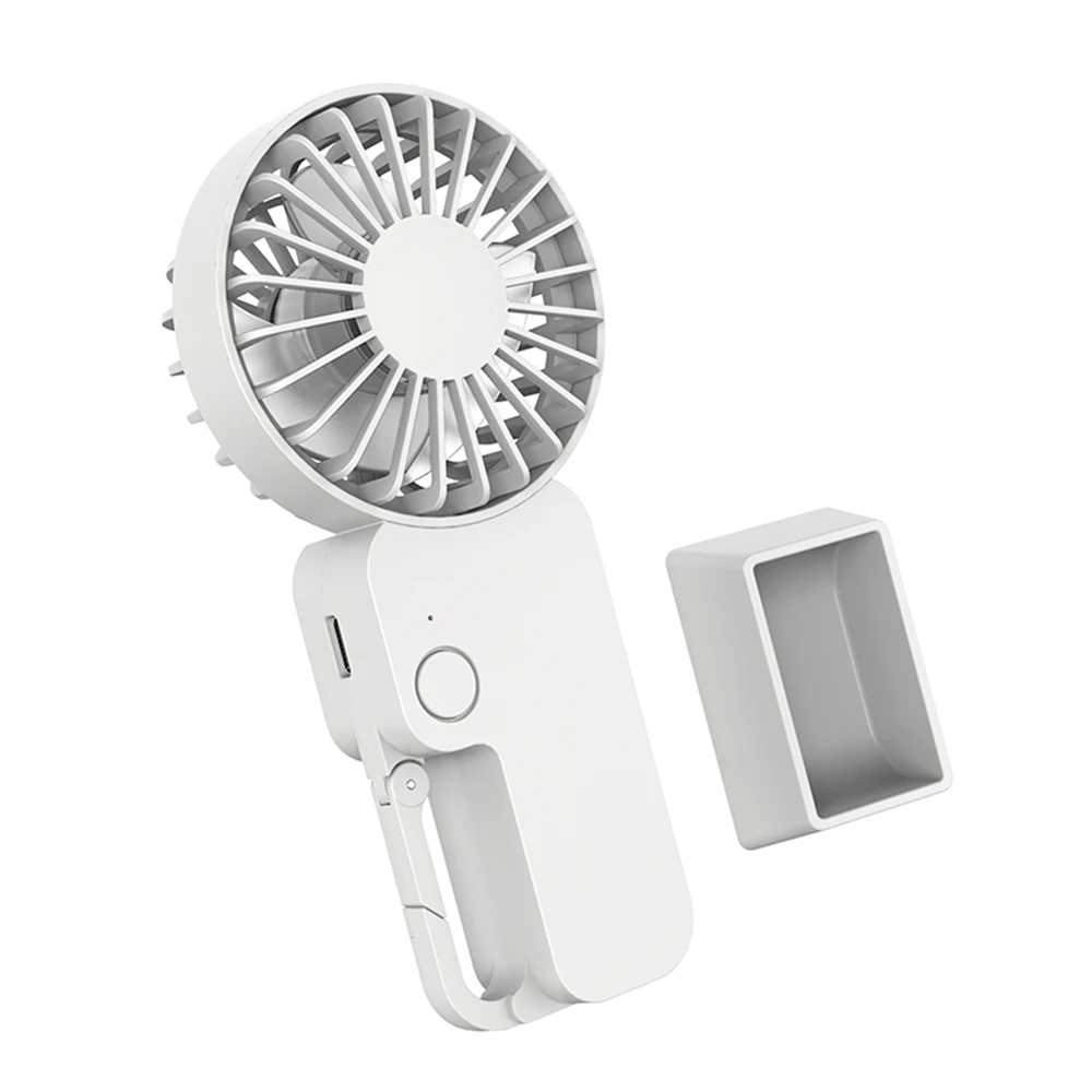 Mini Hand Fan Portable Rechargeable Backpack Hanging Standing USB Fan for Camping Travel