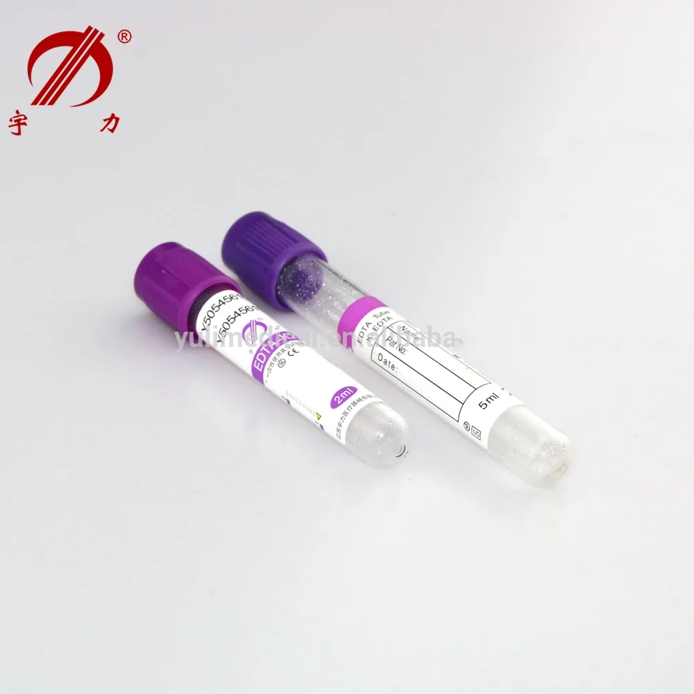 Medical disposable blood collection vacuum edta tube