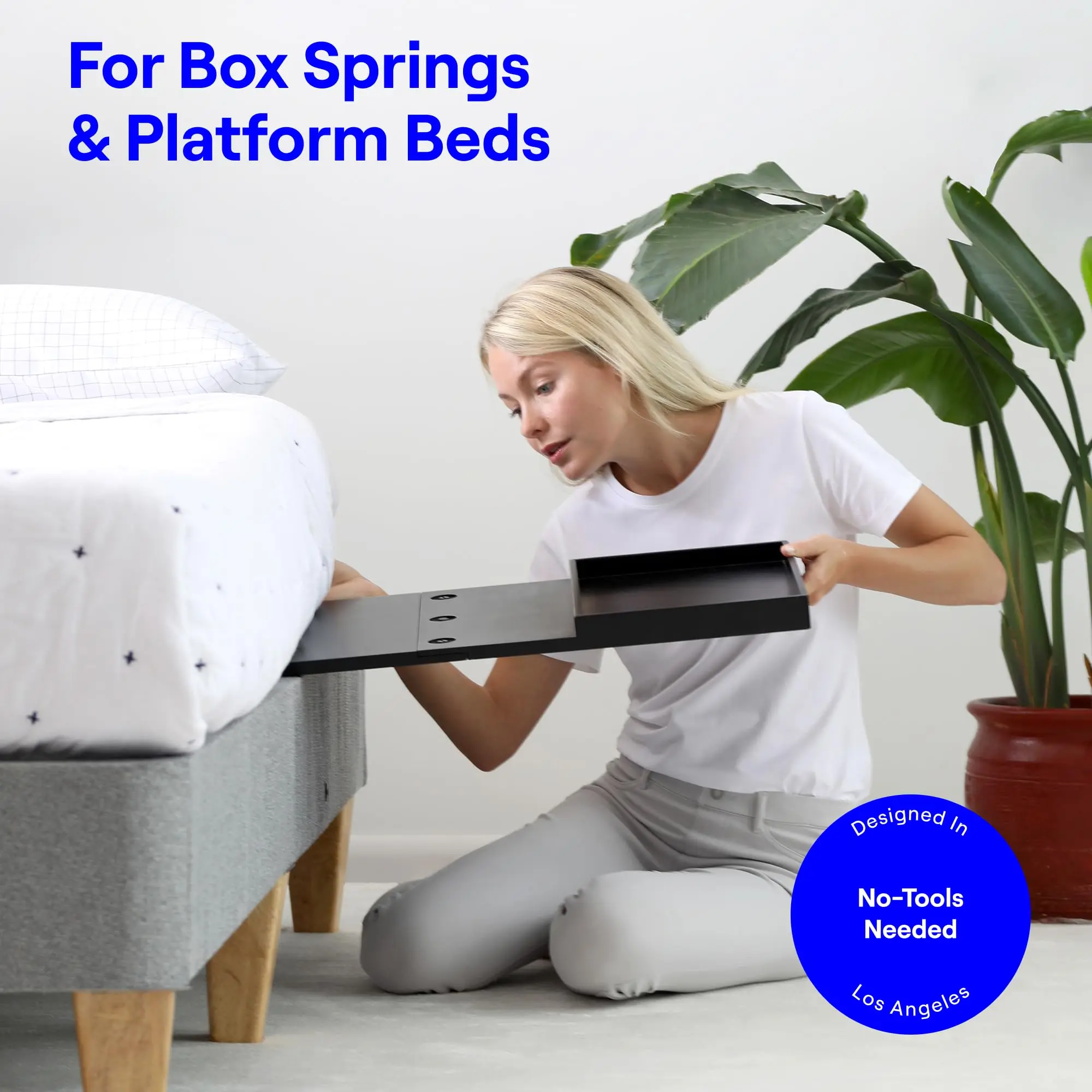 Custom Bedside Storage Shelves Bed Side Table Floating Nightstand Organizer Adjustable Bamboo Shelf For Bed Top Bunk