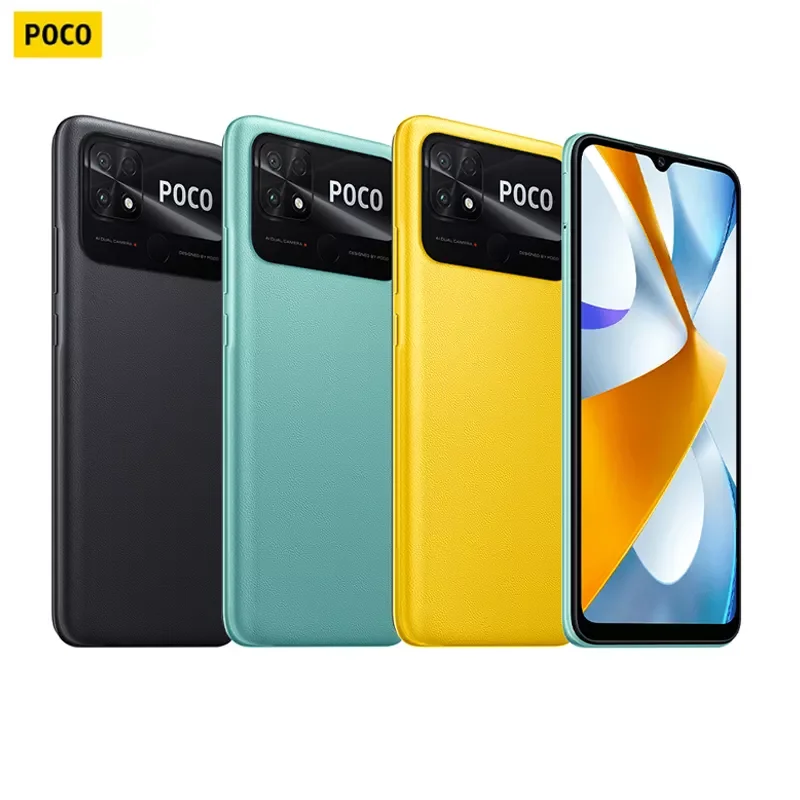 Global Version Xiaomi POCO C40 Smartphone 3GB 32GB / 4GB 64GB 6.71 Display 6000mAh battery Octa-core 13MP Main Camera Cellphone