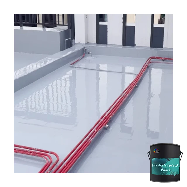 Huayun Best Price High Elastic PU Waterproof Coating Roof Sealant Water Proof Coating Polyurethane Liquid Waterproof Coating