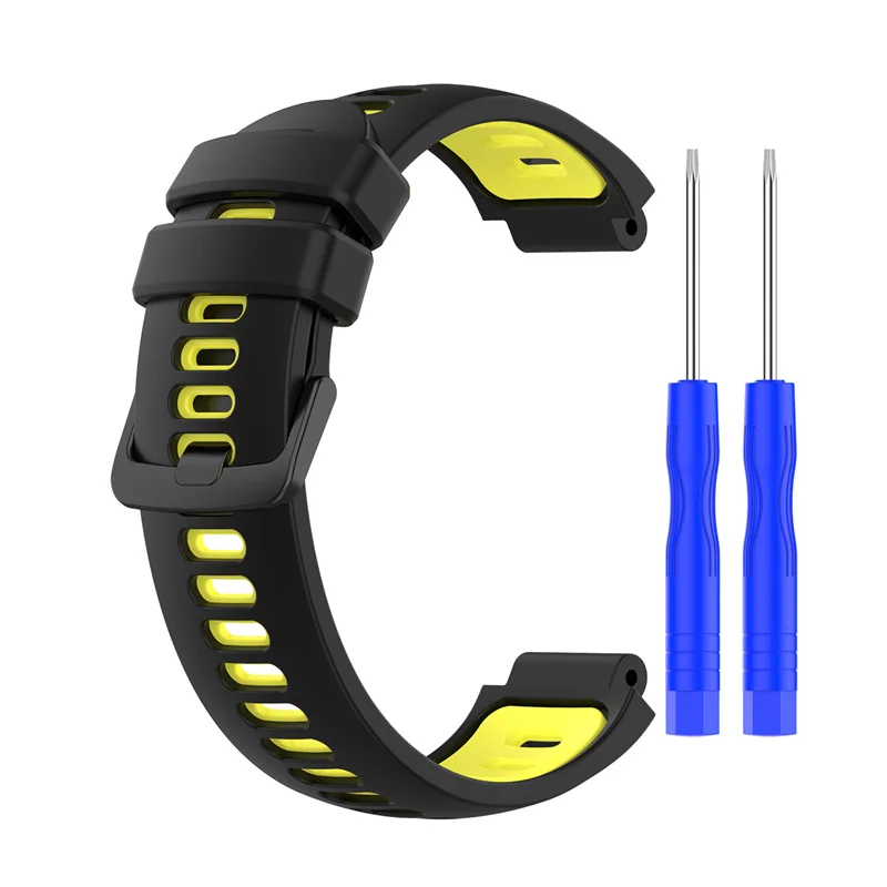 New Watch Strap for Garmin Forerunner 735 XT 230 235 235lite 620 630 Approach S20/S5/S6 Two-color Silicone Strap With Tool