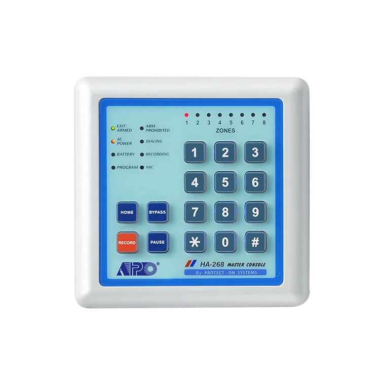 8 Zones Home Security Alarm Control Panel Smart Alarm System For Home & Office with Auto Dialer to User Set Phone Number
