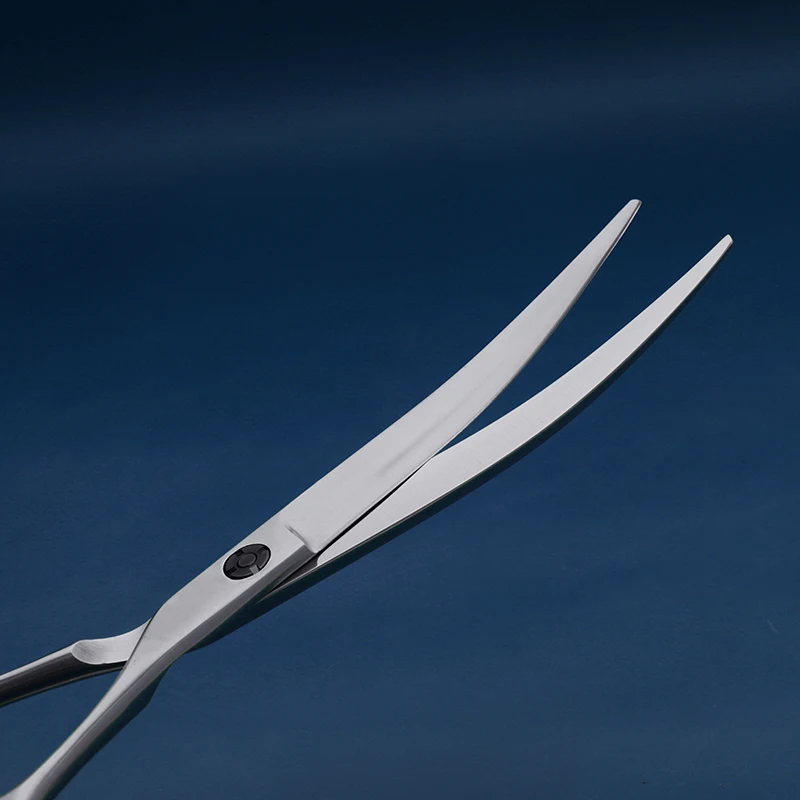 2023 high quality pet grooming curved scissors for ear curved grooming scissor for pets