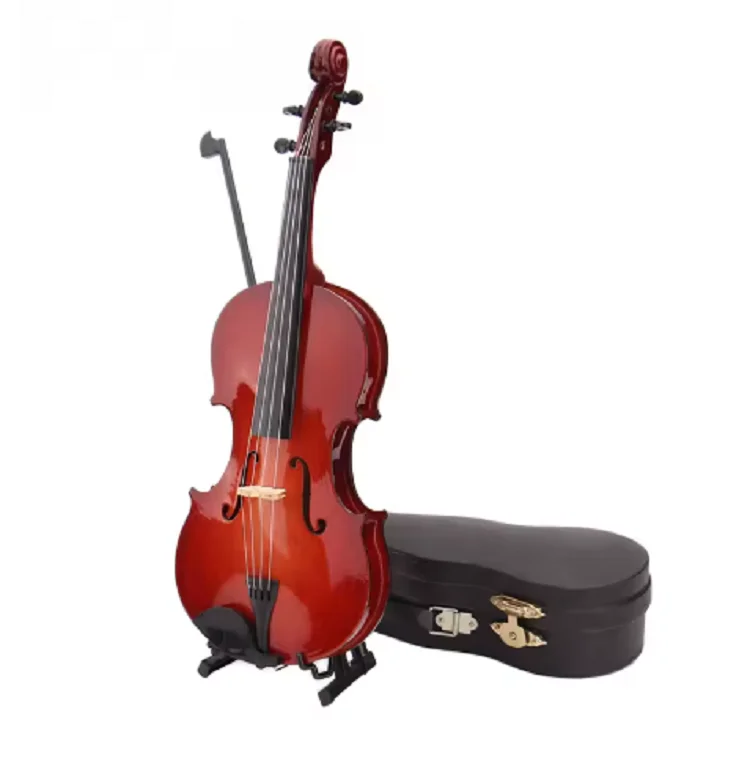 Mini violin bow Stand musical Instruments decorative ornaments mini Violin Case