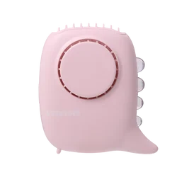 CYNRIN Portable Bladeless Rechargeable Battery Mini LED Air Cooling USB Flexible Goose Neck Fan Kids Neck-Fan Cute With Light