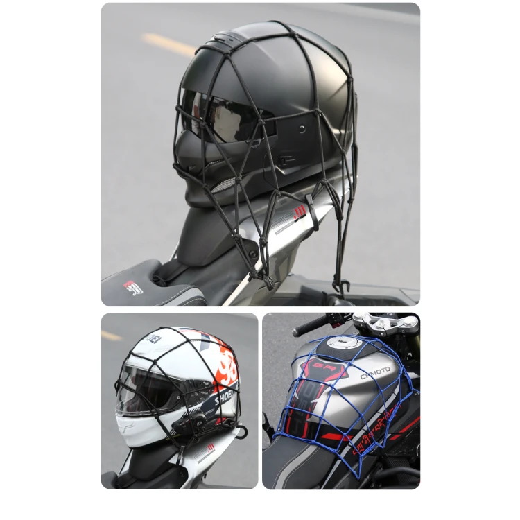 Adjustable Cargo Net Motorcycle Pocket Storage Mesh Luggage Organizer Netting