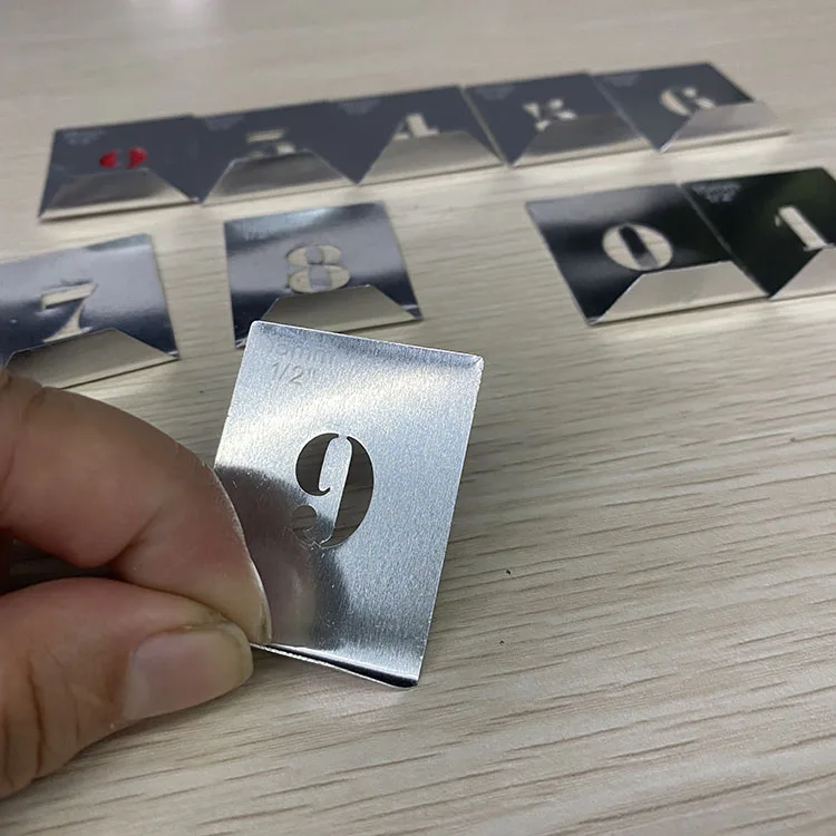 metal letters decoration alphabet stencil
