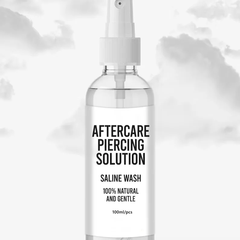 Sterile Saline Spray Custom Label Vegan Tattoo Aftercare Wash Spray Wholesale 100ML Natural Tattoo Care Piercing Mist