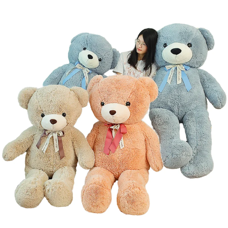 Wholesale giant red pink brown Teddy Bears Plush Toys Big Size Bear Doll Gifts For girls Birthday Stuffed Animals soft toy skin