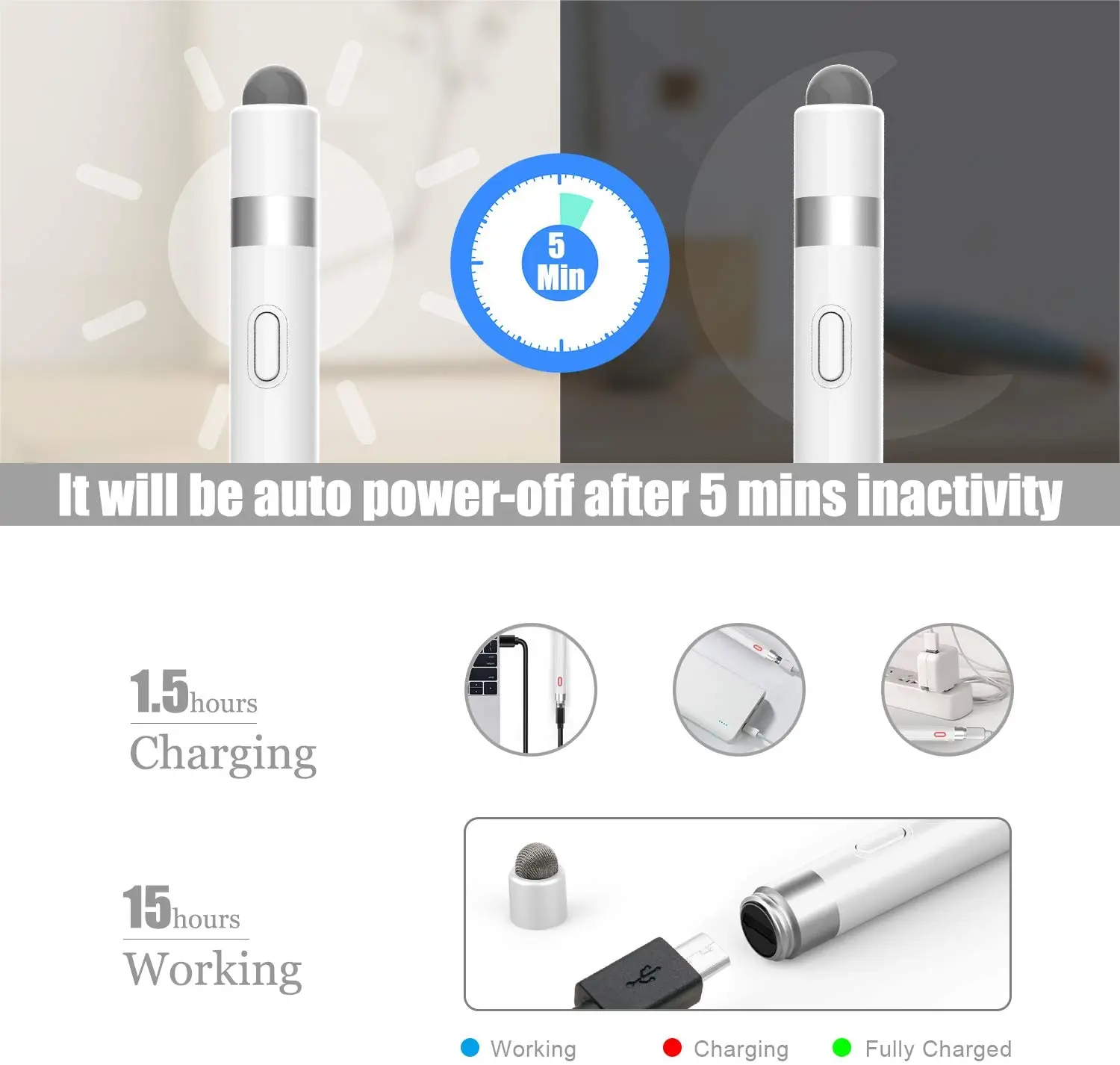 Lenovo Best Universal Stylus Touch Screen Pen Capacitive for IOS Android Window Pen