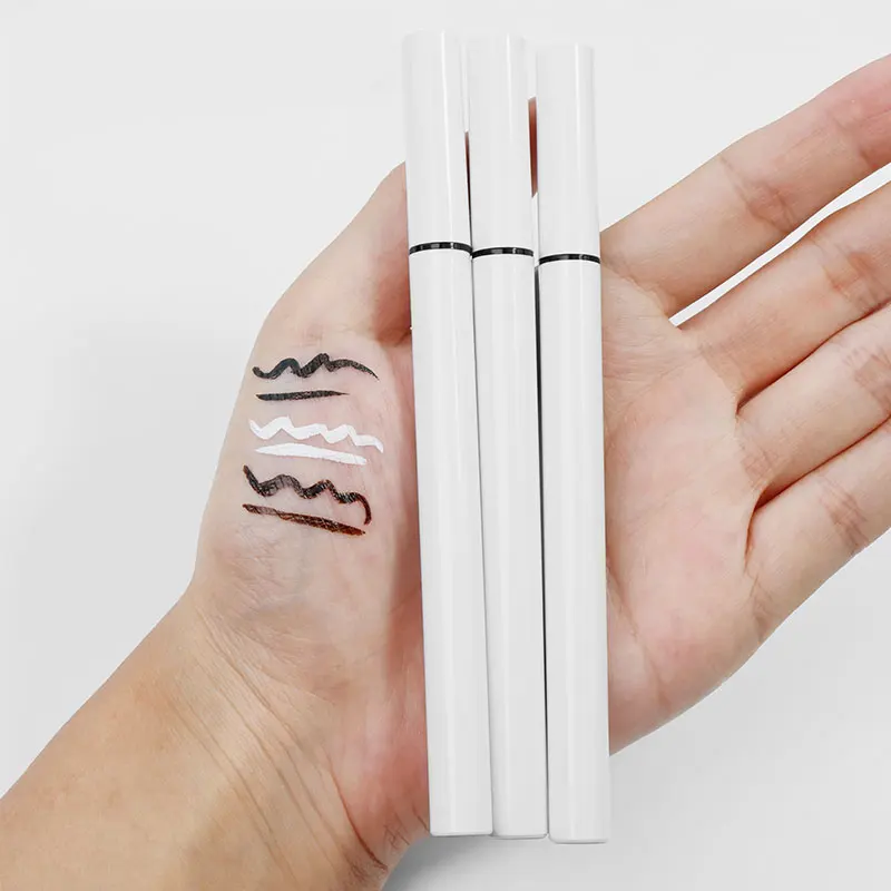 Waterproof Long Lasting Private Label Luxury White Pen Vegan Black Eyeliner Pencil